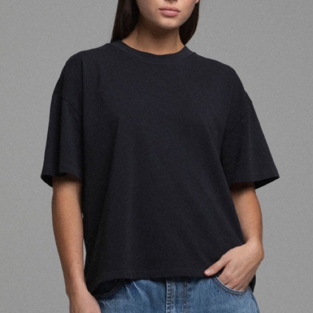 Elwood Black Short Sleeve Unisex Tee